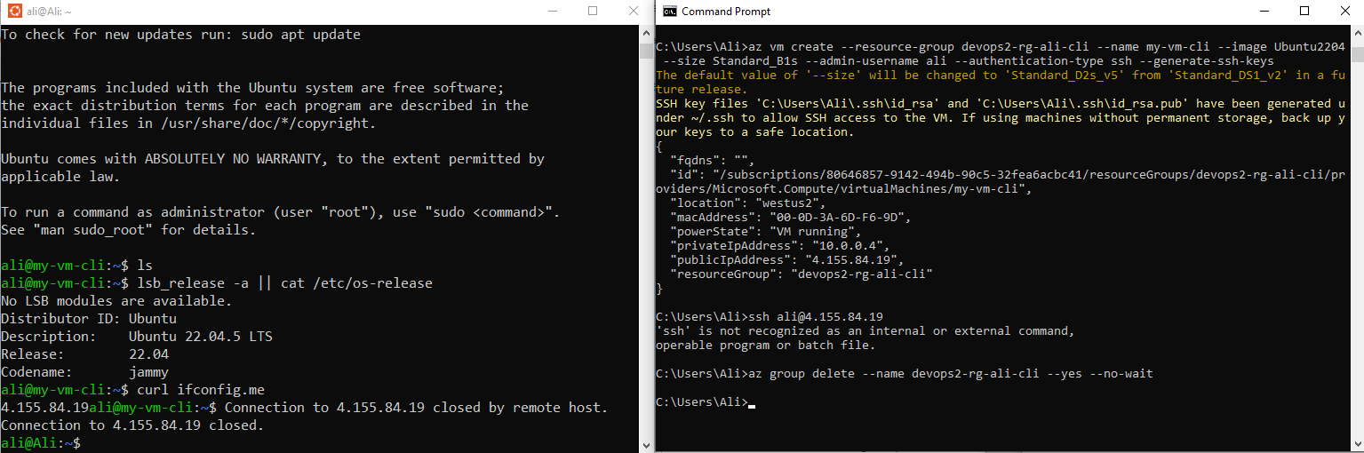 Provision a Linux VM on Azure using Azure CLI