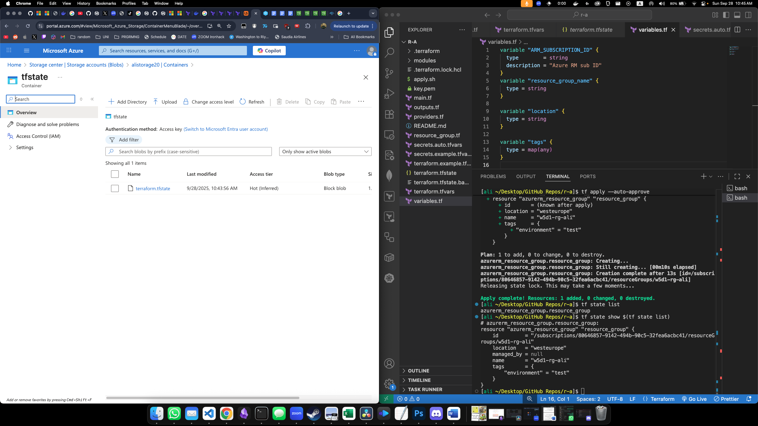 Store Terraform State in Remote Storage (Azure Storage Account)